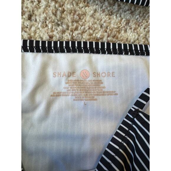 SHADE & SHORE Womens Swim suit, size Lg. bottoms, size 36 C top, black & white - Picture 6 of 9